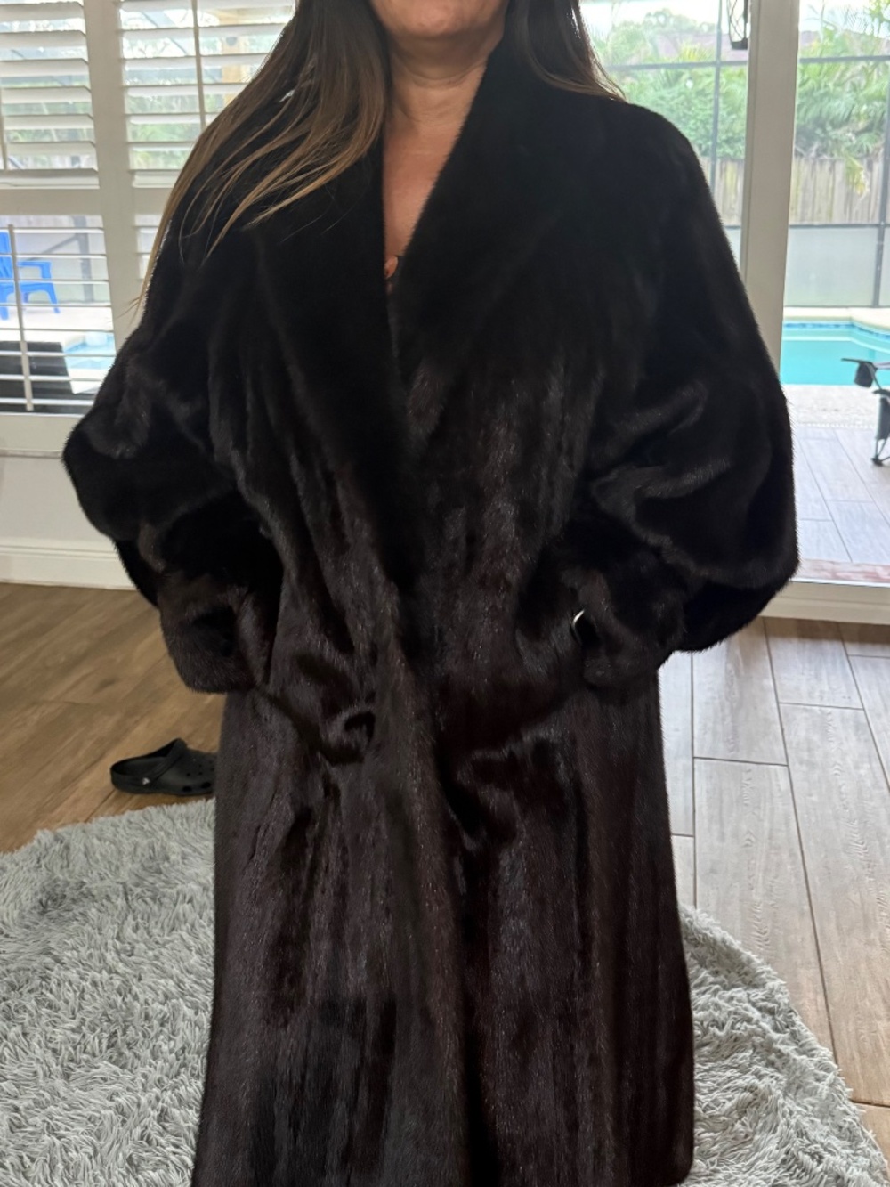 Guy Laroche real mink black coat - Picture 2 of 5